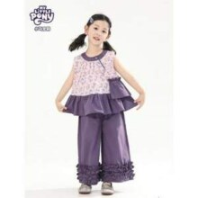 My Little Pony 小马宝莉 2025夏季新款女童无袖上衣裤子套装（100-150cm）69.9元包邮