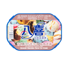 八喜冰淇淋 布朗尼巧克力口味500g*1桶 家庭装77.4元（需领券，合19.35元/件）