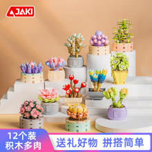 佳奇 JAKI 积木拼装多肉植物盆栽摆件玩具券后127.61元