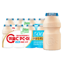 限地区、微信小程序、PLUS包邮：蒙牛优益C 0蔗糖0脂肪活菌益生菌乳品 100g*10瓶37元（需领券，买2送2，到手40瓶，合0.92元/瓶）