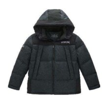 太平鸟 反季热销男装连帽cordura防泼水工装户外短款外套男式羽绒服236元（16号20点低至236元）