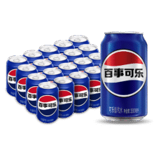 plus会员、需首购:百事可乐 Pepsi 汽水 碳酸饮料 330ml*20听 两种包装随机发货26.41元