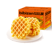 比比赞（BIBIZAN）蜂巢华夫饼1kg/箱营养早餐手撕面包蛋糕点心小吃饼干休闲零食品11.91元