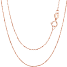 潮宏基玫瑰金彩金18K金项链女士饰品 O字链 XXK30000029 红K约42cm544.5元 (券后省10)