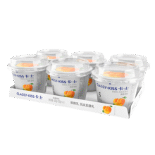 卡士（CLASSY.KISS）黄桃果粒鲜酪乳100g*6杯 低温酸奶 风味发酵乳33元 (券后省100,月销1w+)