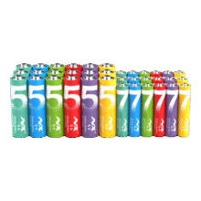 彩虹 电池碳性电池 5号10粒+7号各10粒5.9元包邮