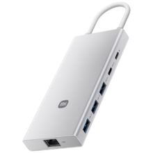 小米（MI）Type-C十合一扩展坞 4K超清投屏千兆网卡PD100W USB3.0 多功能转接器小米红米笔记本适用