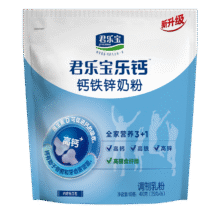 君乐宝钙铁锌高钙配方牛奶粉400g*1袋18.06元（需领券）
