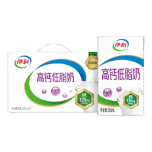 伊利 高钙低脂牛奶 250ml*21盒/箱 *2件69.8元（需领券，合34.9元/件）