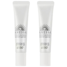 安热沙美白清透防晒啫喱15g*2支装SPF50+防水防汗高倍防晒【临期清仓】29.9元（合14.95元/件）
