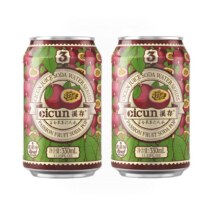 溪存 苏打真百香果味气泡水330ml*2罐2.9元包邮（需领券）