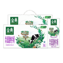 金典（SATINE）高钙低脂纯牛奶 3.6g乳蛋白 原生高钙 伊利牛奶整箱送礼 2月产 低脂纯牛奶250ml*12盒*2箱74.9元 (券后省10)