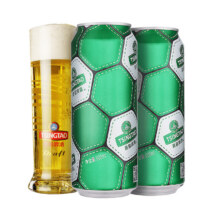 plus会员：青岛啤酒 经典10度足球罐 500mL 12罐 *2件 赠福禧4罐、需凑单83元（合41.5元/件）+凑53元