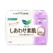 乐而雅（laurier）花王卫生巾日用素肌F系列进口姨妈巾25cm*17片日本绵柔超薄37.7元 (月销1000+)