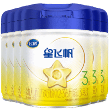 飞鹤星飞帆【5HMOs】3段幼儿配方奶粉(12-36月龄)听装700克g 专利OPO 6罐1200元