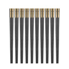 好管家合金筷子 黑色烫金长城 10双5.9元（需领券）