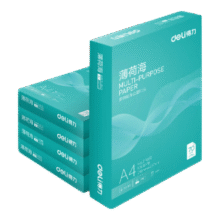 得力（deli）薄荷海A4打印纸 70g克500张单包复印纸 双面高性价比草稿纸 打印作业ZF660【人气新品】16.82元