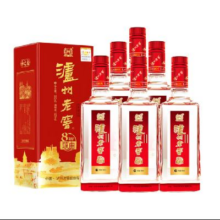 618预售：泸州老窖  八年窖头曲 和之礼浓香型白酒  52度500ml*6瓶整箱570元