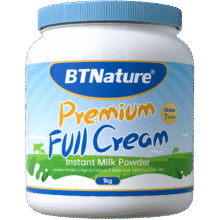 plus会员：BTNature贝特恩蓝罐胖子奶粉成人高钙儿童中老年全脂1kg61元