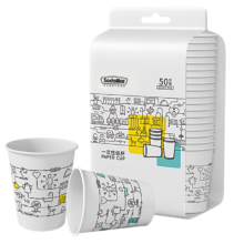 Sodolike纸杯一次性杯 尚岛加厚食品级办公商务家用水杯 230ml*50只3.9元