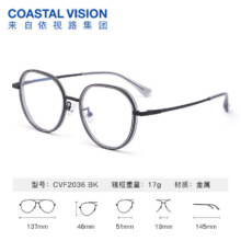 依视路（ESSILOR） 新款商务男镜架时尚镜框女配依视路镜片近视定制眼镜网上配镜 金属-全框-2023SV-银色 镜框+依视路膜岩高清1.56现片229元（需领券）
