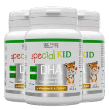 EricFavre儿童DHA海藻胶囊3瓶装 婴儿dha藻油 维生素AD+K2 60粒*3瓶/套390元 (月销7000+)