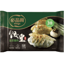 必品阁（bibigo）饺皇 韭菜猪肉390g/包 单只65g大煎饺 广式早餐大饺子 山姆同款11.9元（另有运费6元）