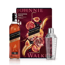 尊尼获加（JOHNNIE WALKER）洋酒 12年黑方黑牌雪莉礼盒装700ml 苏格兰调和型威士忌159.8元（需领券）
