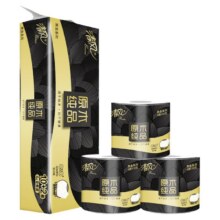 再降价、88VIP：清风 黑金卷纸 4层110克×12卷12.9元包邮