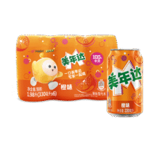 PLUS会员：百事可乐 果味汽水 美年达橙味 330ml*6罐8.79元包邮（叠省钱卡价更低）