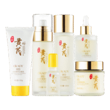 OKADY黄芪霜淡纹六件套抗皱护肤品套装补水保湿水乳化妆品全套礼盒女士 黄芪淡纹抗皱菁萃六件套177元（合59元/件）