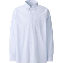 20点、88VIP：优衣库 UNIQLO 合作款 男士宽松条纹长袖衬衫 UQ478813000 多色131.42元包邮+298淘金币