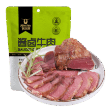 科尔沁 酱卤牛肉五香味200g 休闲零食 熟食腊味 菜肴酱牛肉干27.1元 (月销1w+)