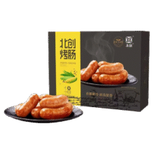 20点：北创 清香玉米味烤肠2kg 5盒*2件49元（折0.6元/根，共80根）