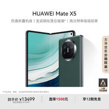 华为 HUAWEI Mate X5 折叠屏手机 16GB+512GB 青山黛券后13399元