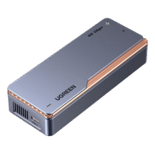 绿联40Gbps硬盘盒 兼容雷雳雷电5/4/3/USB4 M.2 NVMe移动硬盘盒 适用苹果Macmini笔记本接SSD固态D703421.83元