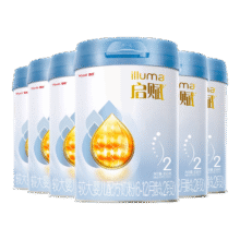惠氏（Wyeth）启赋蓝钻【加量装】HMO较大婴儿配方奶粉2段(6-12月)850g*6罐1488.01元（需领券）