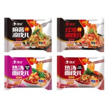 顶大面皮非油炸方便面热汤红油凉皮拌面擀面皮粉丝速食10袋整箱23.4元 (券后省3.5)