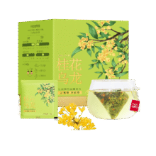福茗源 茶叶 花草茶 桂花乌龙茶 袋泡茶桂花茶可冷泡茶泡水喝45g15包/盒21.3元