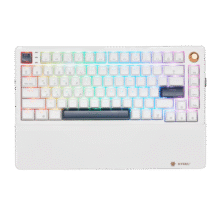 黑峡谷（Hyeku） E2sPro 82键无线蓝牙三模客制化机械键盘 热插拔gasket自定义旋钮PBT键帽 星光白 BOX烟漠轴449元