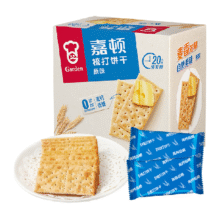 88VIP:嘉顿原味梳打低糖饼干815g×1盒9.11元（需秒杀频道下单，福袋，淘金币抵0.9）