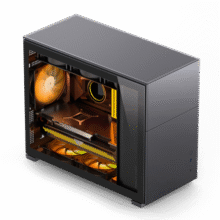 乔思伯（JONSBO）松果D31 标准版黑色 MATX机箱（双360冷排/ATX电源/Type-c Gen2 10Gbps+/垂直风道/长显卡）209元 (月销2000+)