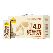 再降价、PLUS会员、需凑单：认养一头牛纯牛奶 4.0g 200ml*18盒＊2件74.06元包邮（合37.03元/件）