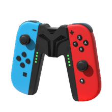 毕亚兹 Switch手柄握把充电器Joy-Con手柄充电器握把边冲边玩支持带壳使用-黑色 支持Switch/OLED全版本29元 (月销1000+)
