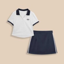 爱依服 【微胖】大码女装2025夏季韩版时尚休闲运动风百搭上下套裙107元