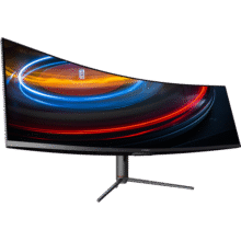 联合创新44.5英寸准5K显示器 电竞120HZ 旋转升降 RJ45网口 剪辑炒股设计办公电脑曲面带鱼屏 双显 45C1R3999元