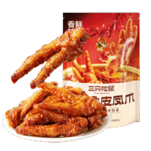 plus：三只松鼠 热卤虎皮凤爪香辣味300g袋装13.76元