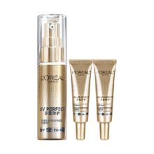 88VIP：L'OREAL PARIS 小金管防晒隔离霜 60ml（买30赠15×2）+凑单66.97元（需凑单，主商品111.97元+返45元超市卡）