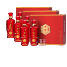 PLUS会员:泸州老窖和之礼 白酒礼盒整箱 52度浓香型500ml*2*3盒206.21元