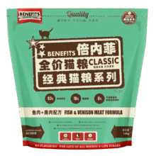 倍内菲猫粮全价冻干猫粮无谷猫粮成猫幼猫全期通用全价猫粮 鹿肉+三文鱼（1.8kg）170元